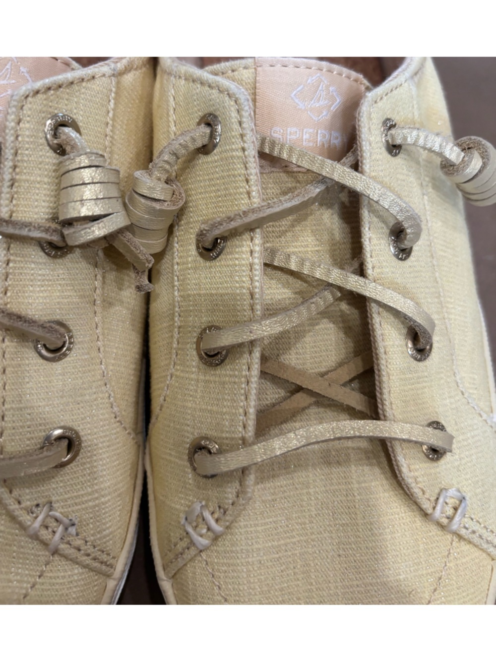 Sperry Casual Lace-Up Moccasin boat shoes Sneaker in Butter yellow - Picture 9 of 9